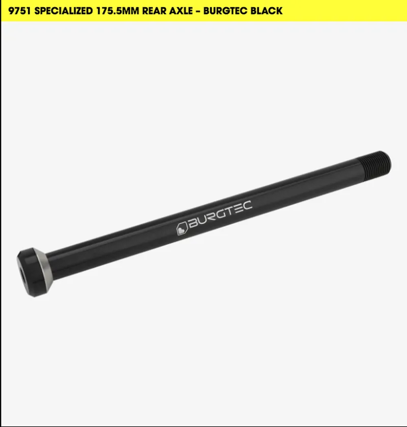 Burgtec - Specialized 175.5mm Rear Axle - Burgtec Black